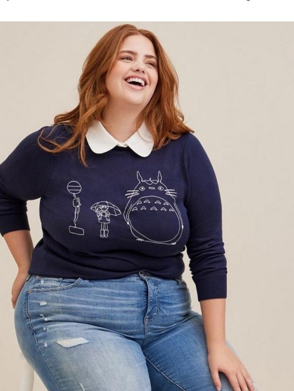 Torrid x Her Universe Studio Ghibli My Neighbor Totoro Collared Sweter 3X